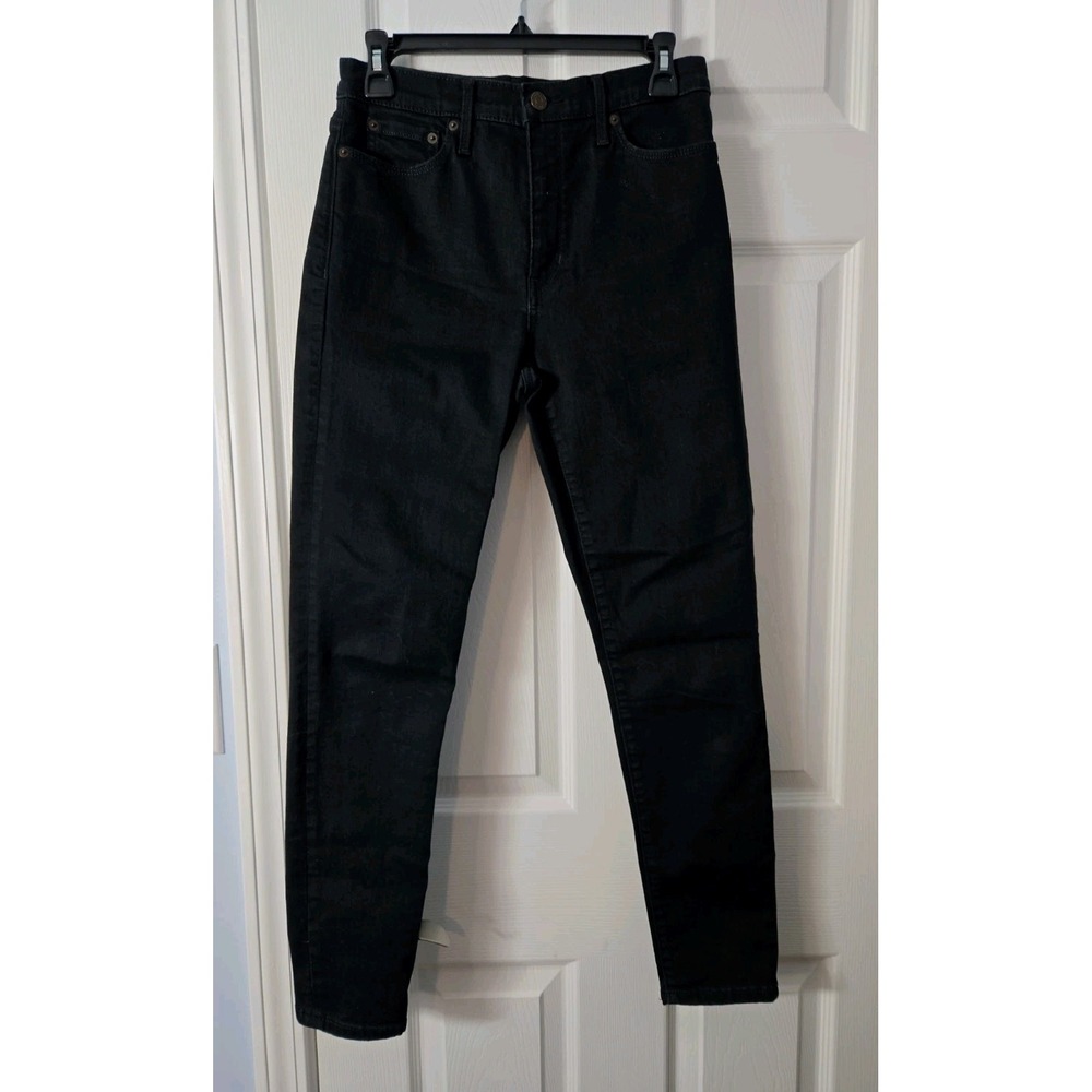 Banana Republic Jeans Size 28/6 X 28 1/2 Womens High Rise Skinny Black Denim